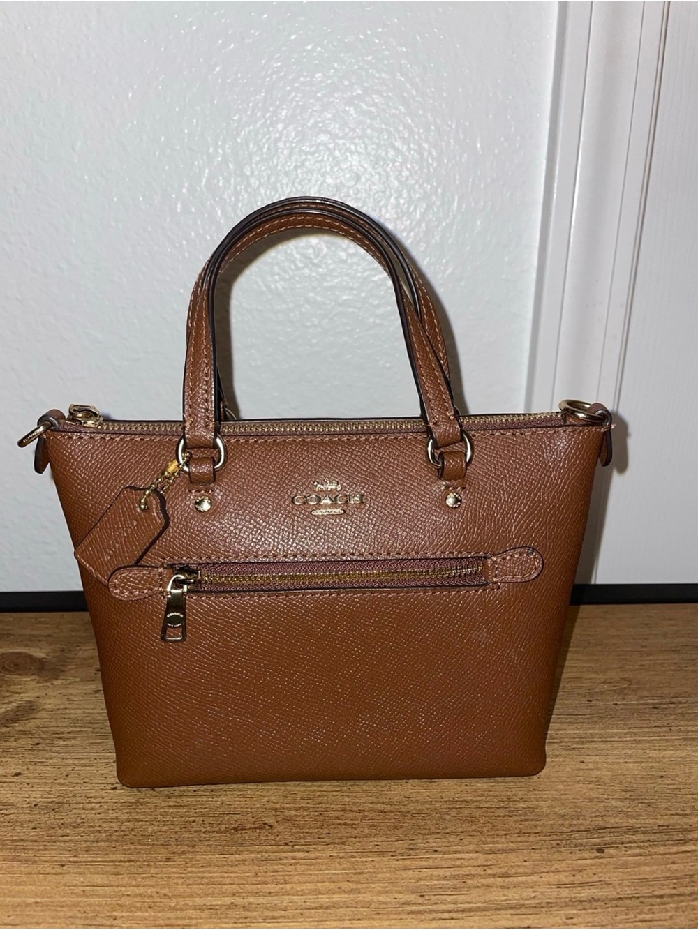 Coach Mini City Tote Satchel with Gold Hardware